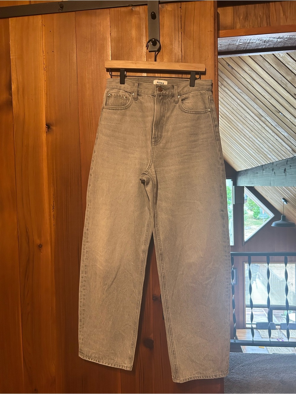 Pistola Wes Barrel Jean in Grey